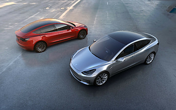 Model Y and Model 3, Tesla Model Y HD wallpaper