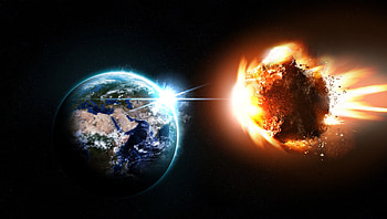 Asteroid, space, earth, universe HD wallpaper