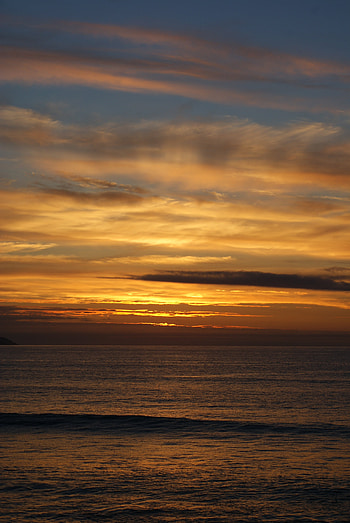 Nature, Water, Sunset, Sea, Clouds, Horizon HD phone wallpaper