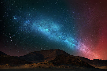 Nature Scenery Colorful Stars Space, stars, space, nature HD wallpaper
