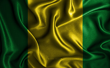 El Oro flag, , silk wavy flags, ecuadorian provinces, Day of El Oro, fabric flags, Flag of El Oro, 3D art, El Oro, Provinces of Ecuador, El Oro 3D flag, Ecuador HD wallpaper