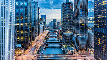 City Skyscraper Buildings USA Chicago Lake Michigan Illinois Travel HD wallpaper