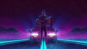 Saving life, Retrowave, digital art HD wallpaper