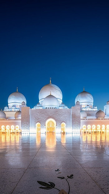 Islamic, White Marble, Mosque HD phone wallpaper