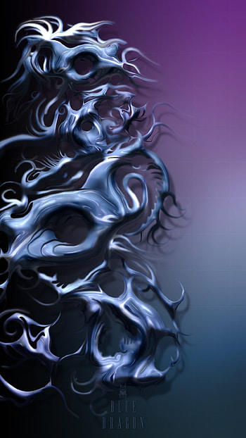Blue dragon texture HD phone wallpaper