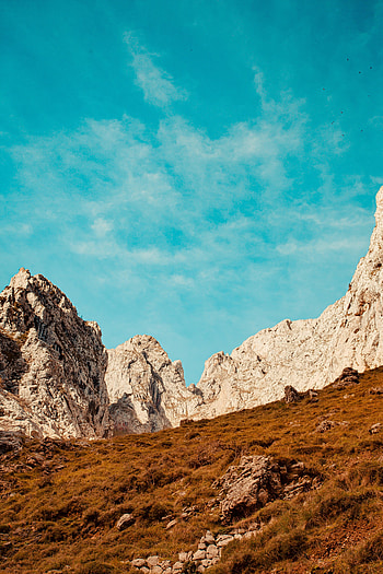 Nature, Grass, Rocks, Vertex, Top, Lumps, Blocks HD phone wallpaper
