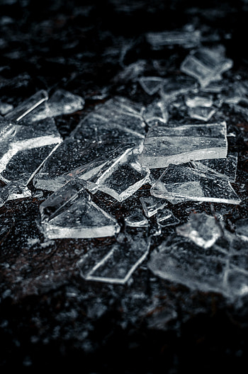 Ice shards, macro HD phone wallpaper