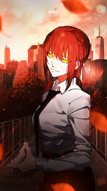 Makima, edits, fanart, Chainsaw Man, anime HD phone wallpaper