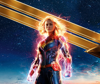 Captain Marvel, 2019 movie, celebrity, blonde, Brie Larson HD wallpaper
