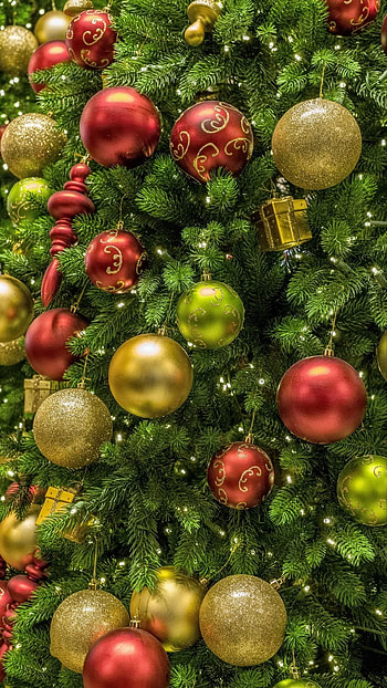 Happy New Year, Christmas Tree HD phone wallpaper