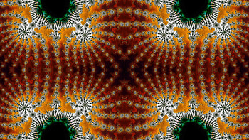 Trippy Psychedelic Fractal, trippy, psychedelic, aesthetic, orange (Color), Abstract, fractal HD wallpaper