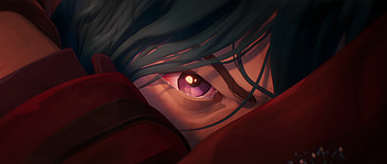 Angry Jinx, red eye, league of legends HD wallpaper