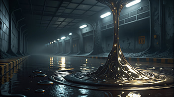 Mesmerizing Liquid Reflection - Ultra, metal, Liquid, industrial, environment HD wallpaper