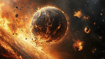 Planet Destruction: Fiery Experience, Planet Destruction, fire HD wallpaper