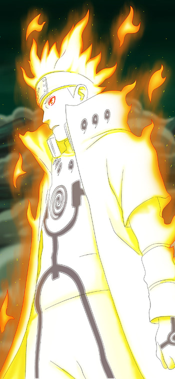 Fiery Naruto Sage Mode Anime, Anime, Naruto HD phone wallpaper