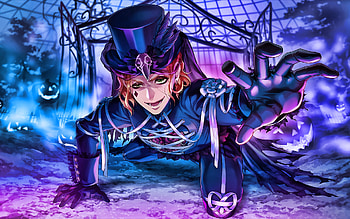 Card, fire flames, Twisted Wonderland, manga, Alice in Wonderland, Card Twisted Wonderland HD wallpaper