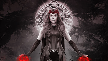 Scarlet Witch X Wanda Maximoff , wanda-vision, vision, scarlet-witch, tv-shows, artist, artwork, digital-art, artstation HD wallpaper