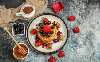 Pancakes, breakfast, food, graphy HD wallpaper