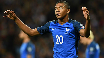 Kylian Mbappe, Unique , Artistic design, Eye-catching visuals HD wallpaper