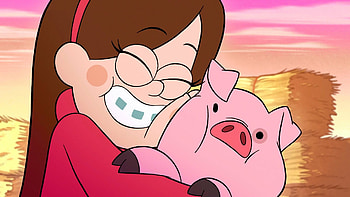 Mabel and Waddles, Gravity Falls HD wallpaper