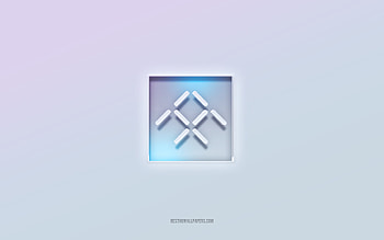 Faraday Future logo, cut out 3d text, white background, Faraday Future 3d logo, Faraday Future emblem, Faraday Future, embossed logo, Faraday Future 3d emblem HD wallpaper