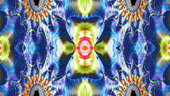 Trippy Psychedelic Fractal, trippy, psychedelic, aesthetic, blue, Abstract, fractal, abstract blue HD wallpaper