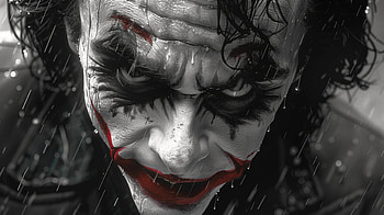 Monochrome Joker - DC Comics Villain Background, Joker, DC Comics, monochrome HD wallpaper