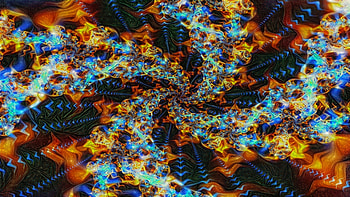 Gravitational Inferno, Abstract, fractal HD wallpaper