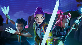 Fortnite — K-Pop Demon Hunters: Rumi, Mira & Zoey | Quad, Fortnite, KPop Demon Hunters, Rumi (KPop Demon Hunters), Mira (KPop Demon Hunters), Zoey (KPop Demon Hunters) HD wallpaper
