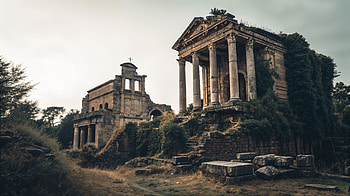 Timeless Beauty: Ancient Ruins in Stunning, ancient ruin, ruin, ancient architecture, Overgrown HD wallpaper