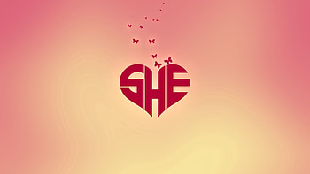 Love, , Drawing, Heart, She Is HD wallpaper