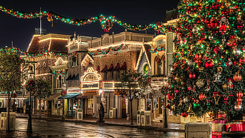 Christmas Street, Christmas HD wallpaper