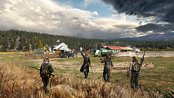 2018, landscape, crew, video game, Far Cry 5 HD wallpaper