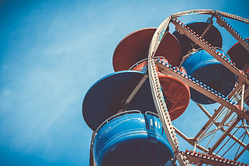 Sky, Miscellanea, Miscellaneous, Ferris Wheel, Attraction, Cabin HD wallpaper