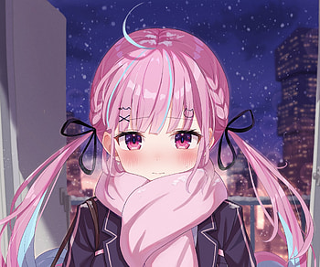 Minato Aqua, hololive, Minato Aqua, Anime, Virtual Youtuber HD wallpaper