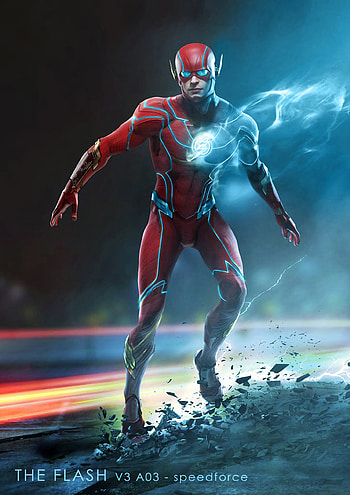TheFlash ConceptArt 3, Movie, electric blue, flash graphy HD phone wallpaper