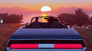 Evening Date Place Car Ride , couple, love, artist, artwork, digital-art, behance HD wallpaper