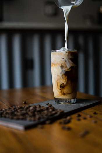 Food, Coffee, Glass, Coffee Beans HD phone wallpaper
