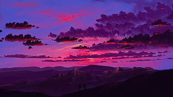 Light Of Dawn, evening, sunset, artist, artwork, digital-art, deviantart HD wallpaper