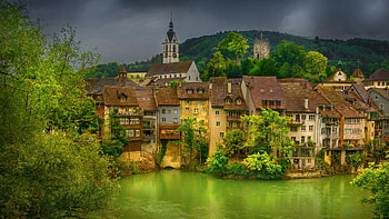 Laufenburg-Germany, City, Germany, Laufenburg, house HD wallpaper