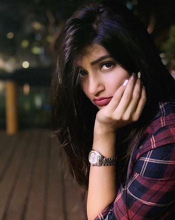 Sreeleela, Telugu actress, dress, lip, cute expression HD phone wallpaper