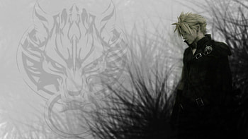 Cloud Strife, final fantasy vii, fenrir, advent children, final fantasy, , wolf, 7 HD wallpaper