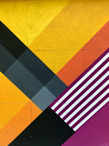 Abstract, Multicolored, Motley, Wall, Geometry, Mural HD phone wallpaper