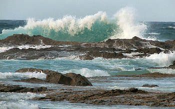 Ocean Wave in Australia, rocks, wave, ocean, Australia HD wallpaper