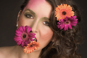 ღ, Flowers, Model, Woman, Beauty HD wallpaper