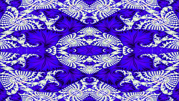 Trippy Psychedelic Fractal, trippy, psychedelic, aesthetic, blue, white, Abstract, fractal, abstract blue HD wallpaper