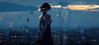 Glamour Of Girl In The Gloaming Evening, fantasy-girls, artist, artwork, digital-art, artstation HD wallpaper