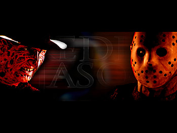 freddy jason, night, gothic, scary, black, spooky, monster, creepy, dark, death, holiday, moon, red, clouds, sky, blood HD wallpaper