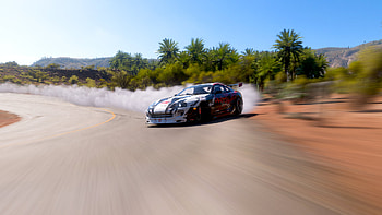Toyota Supra, video game, road, desert, Drifting, Forza Horizon HD wallpaper