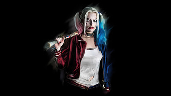 Rise Of Harley Quinn, harley-quinn, supervillain, superheroes, artwork, dark, black, digital-art, deviantart HD wallpaper